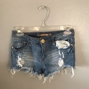 Highway Jeans distressed shorts.